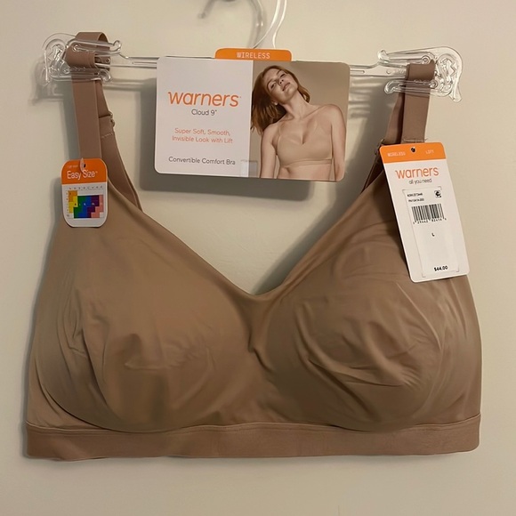 Warners Cloud 9 Convertible Comfort Bra size Lg - Picture 1 of 8